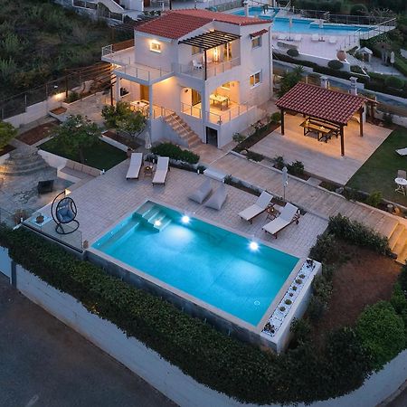 Spacious Villa With Private Eco-Pool And Panoramic Sea View Agia Pelagia Exteriér fotografie
