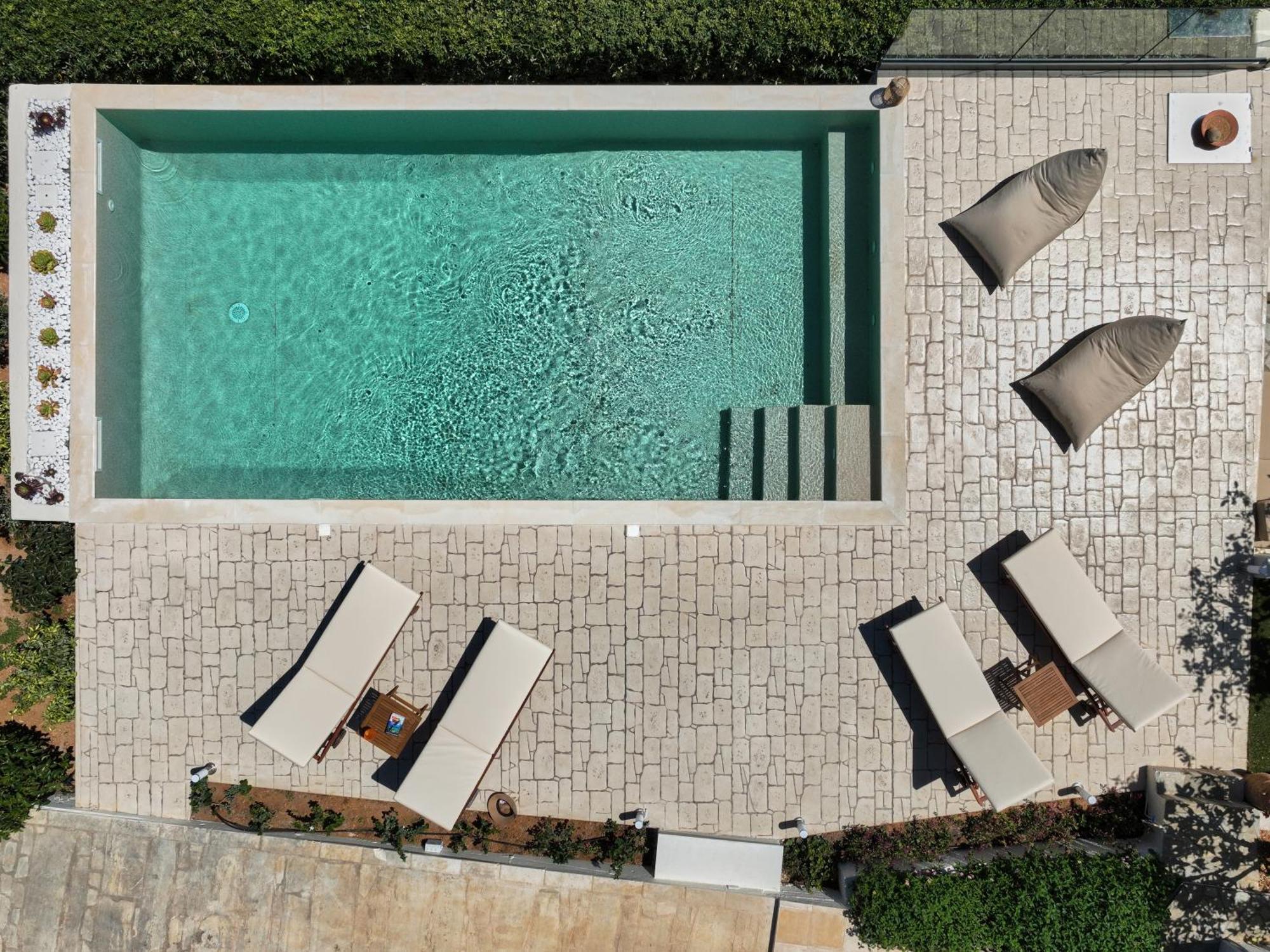 Spacious Villa With Private Eco-Pool And Panoramic Sea View Agia Pelagia Exteriér fotografie