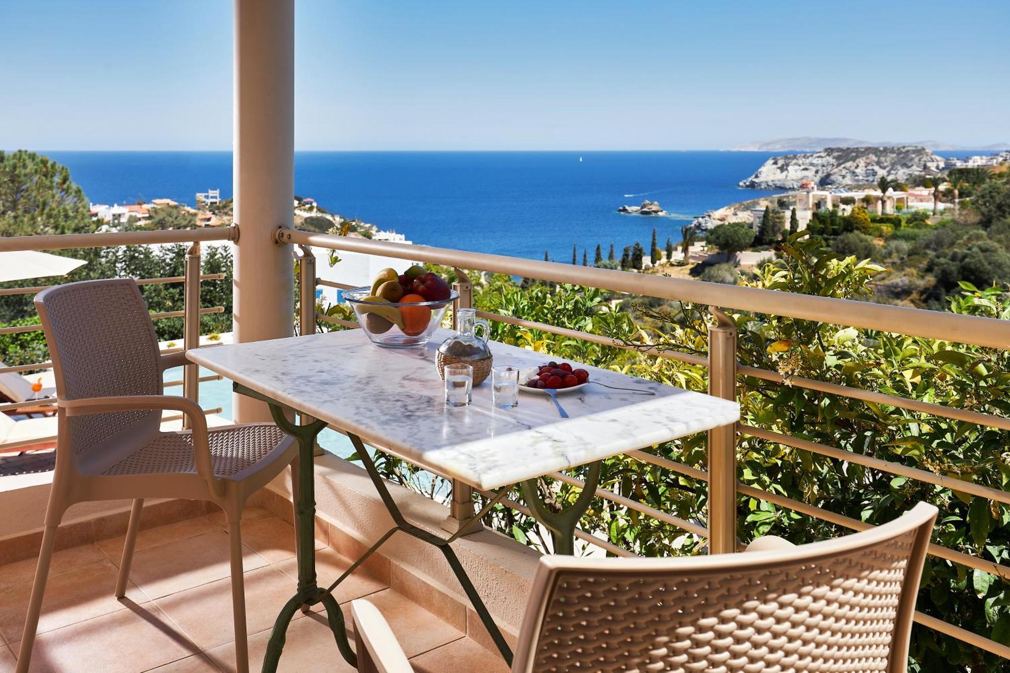 Spacious Villa With Private Eco-Pool And Panoramic Sea View Agia Pelagia Exteriér fotografie