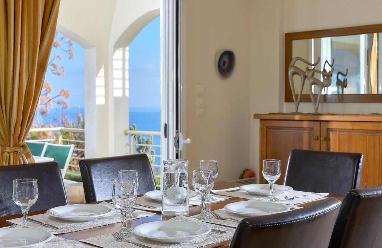Spacious Villa With Private Eco-Pool And Panoramic Sea View Agia Pelagia Exteriér fotografie