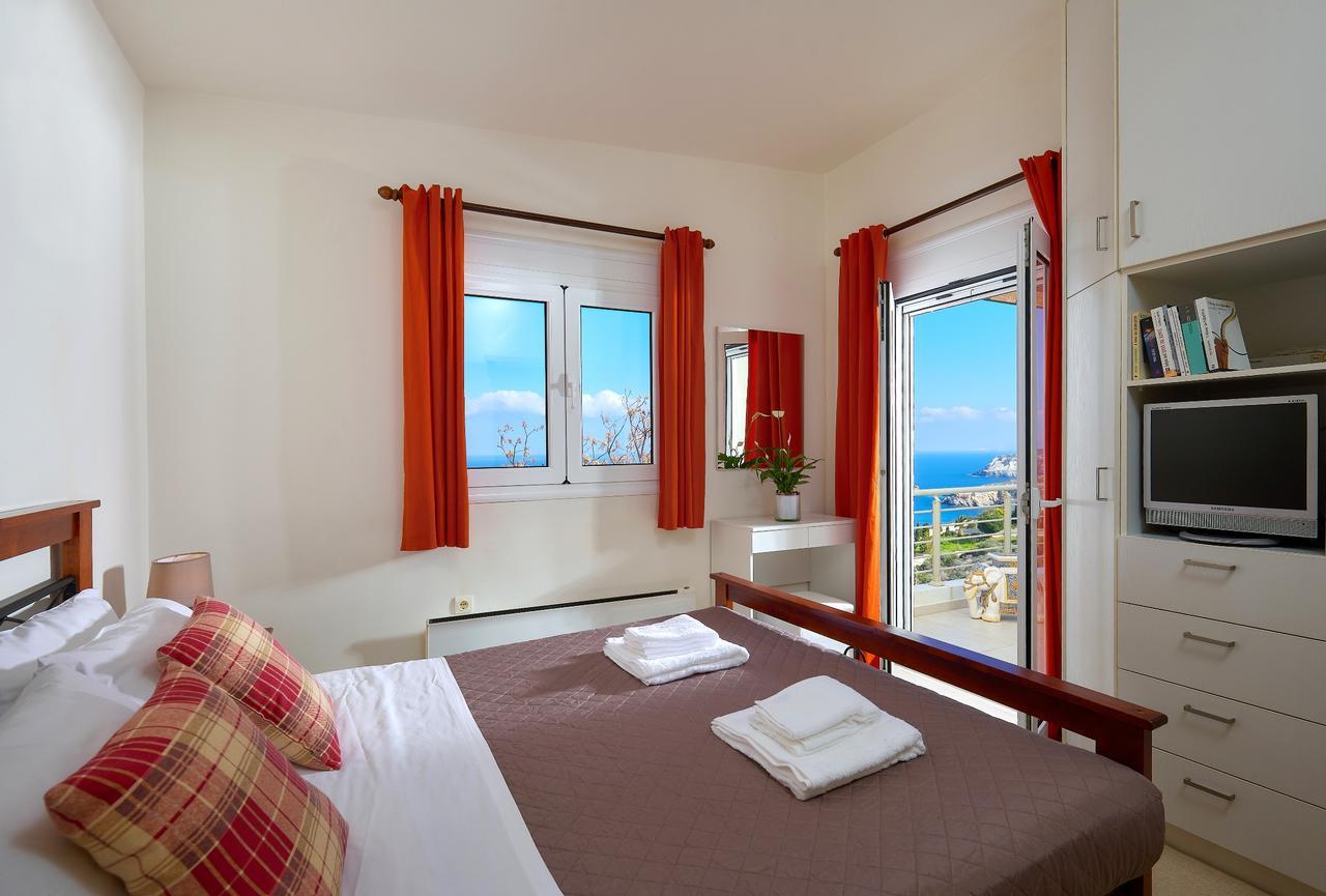 Spacious Villa With Private Eco-Pool And Panoramic Sea View Agia Pelagia Exteriér fotografie