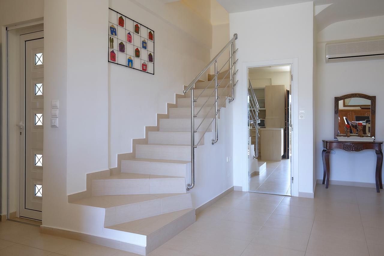 Spacious Villa With Private Eco-Pool And Panoramic Sea View Agia Pelagia Exteriér fotografie